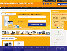 Tablet Screenshot of electromenager-express.com